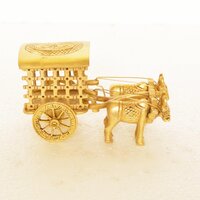 Bullock Cart of Brass - Table decor - Showpiece - Gift - Decorative - Home Dcor