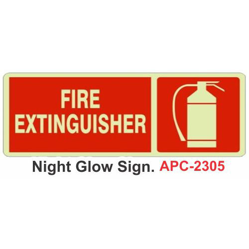 FIRE EXITNGUISHER NIGHT GLOW SIGN APC-2305