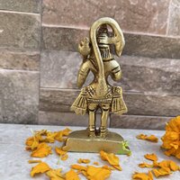 Small Hanuman Statue 4 Inch Ideal for Home/Office: Religious Idol with Hand Engraving