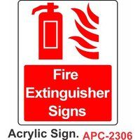 FIRE EXITNGUISHER ACRYLIC SIGN.APC-2306