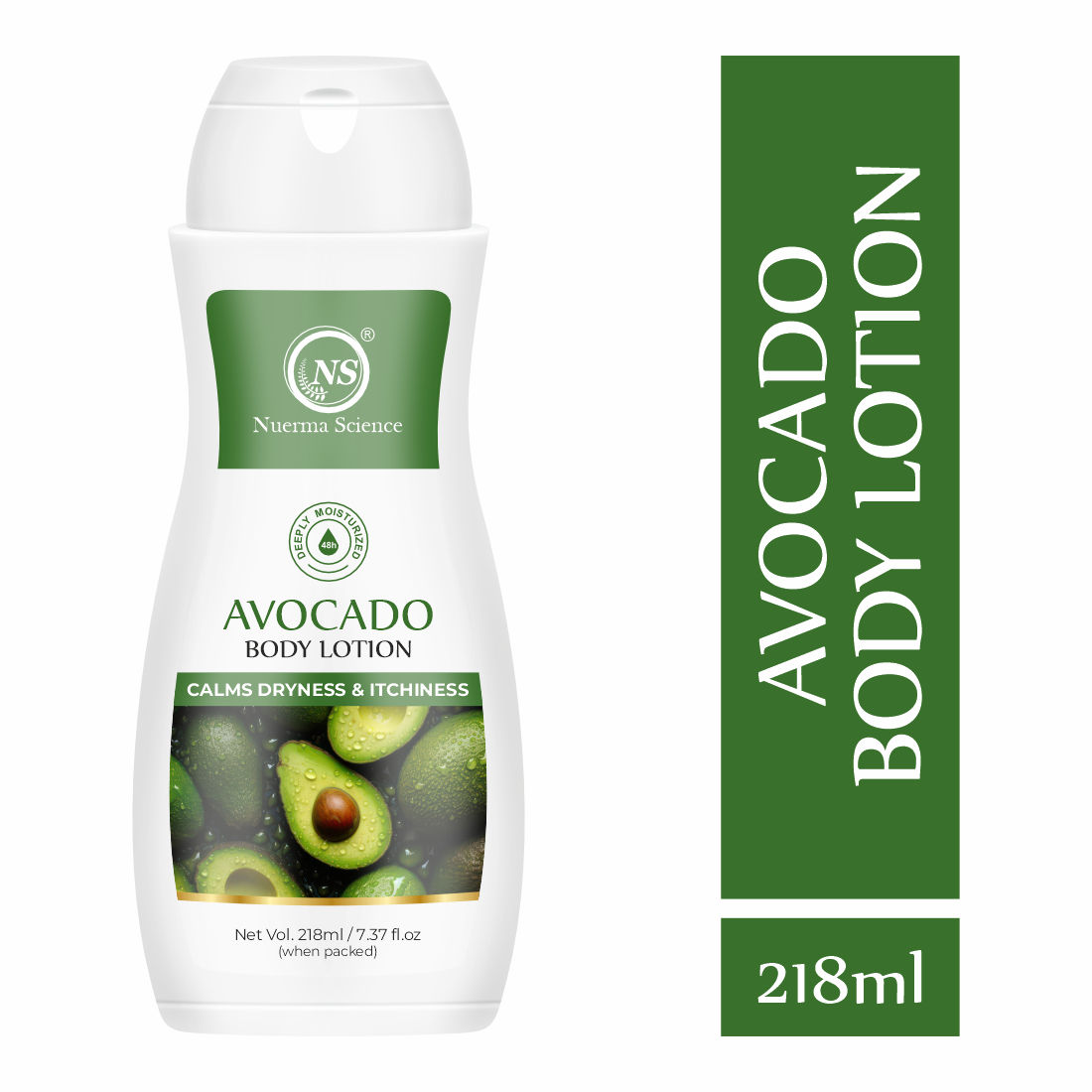 Nuerma Science Avocado Moisturizing Body Lotion for Dry & Sensitive Skin  218ml