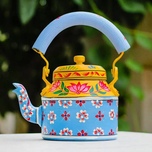 Multicolor Hand Work Colorful Decorative Tea Kettle