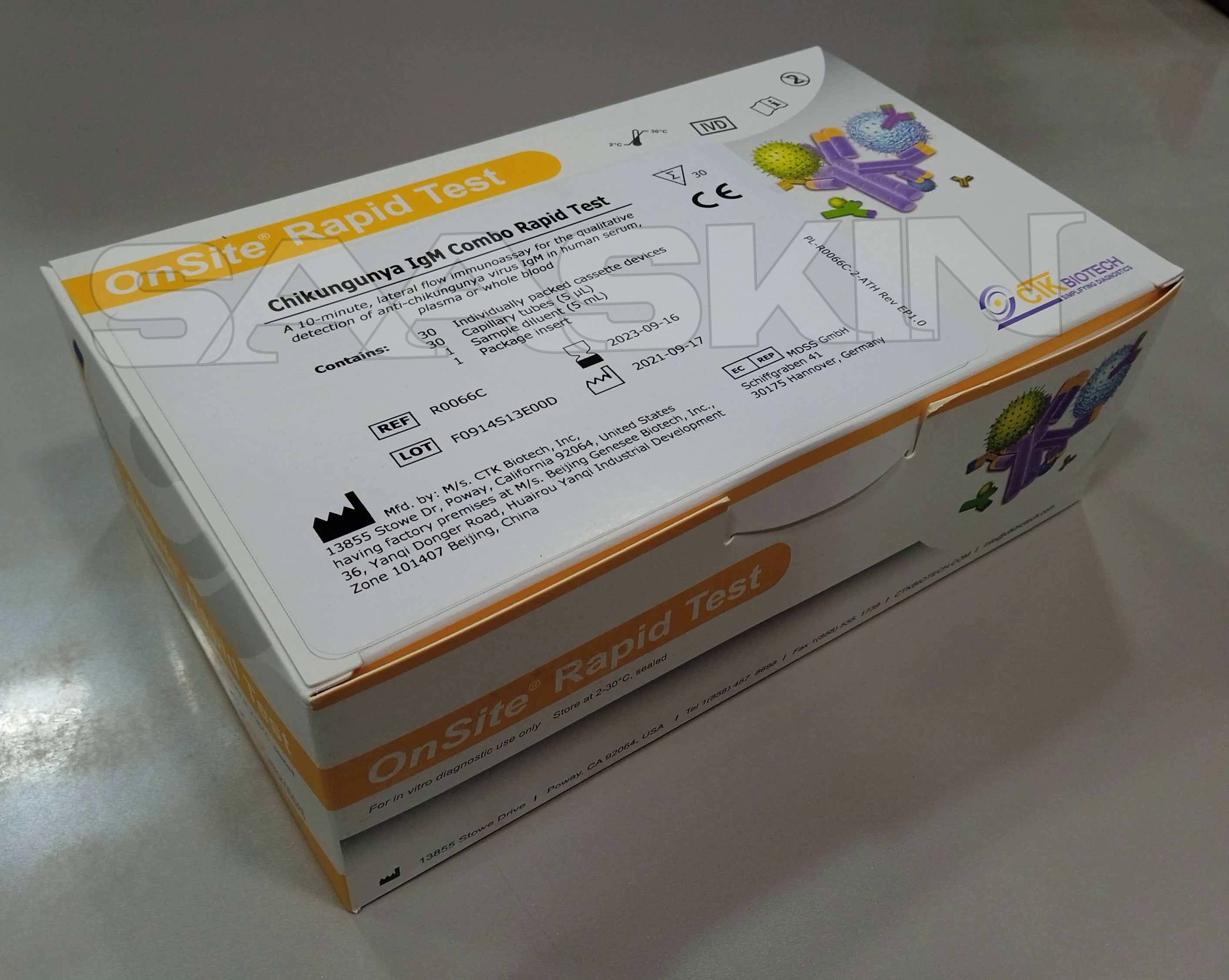 CTK Biotech OnSite Chikungunya IgM Combo Rapid Test