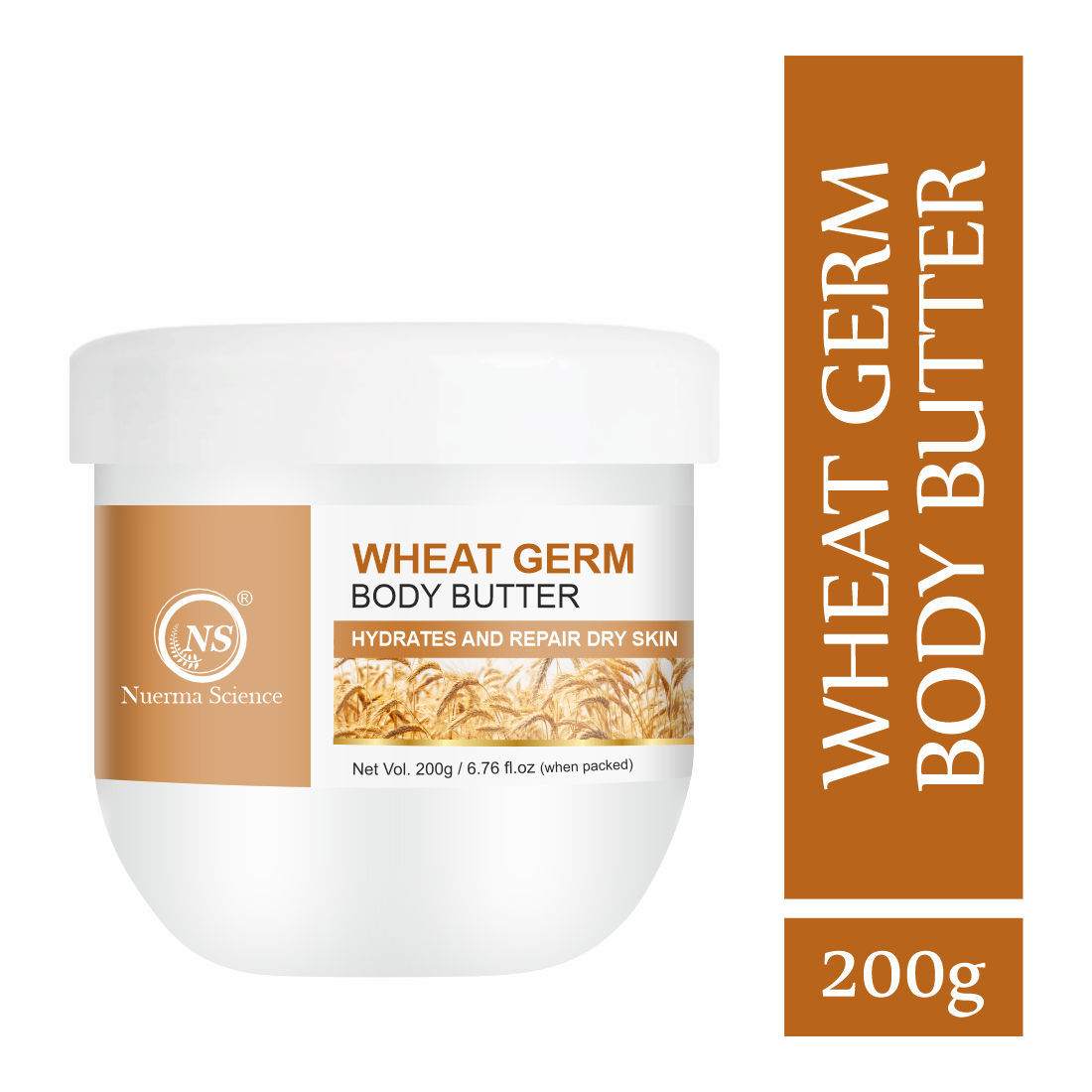 Nuerma Science Wheatgerm Cold Body Butter Cream for Ultra Skin (200 g)