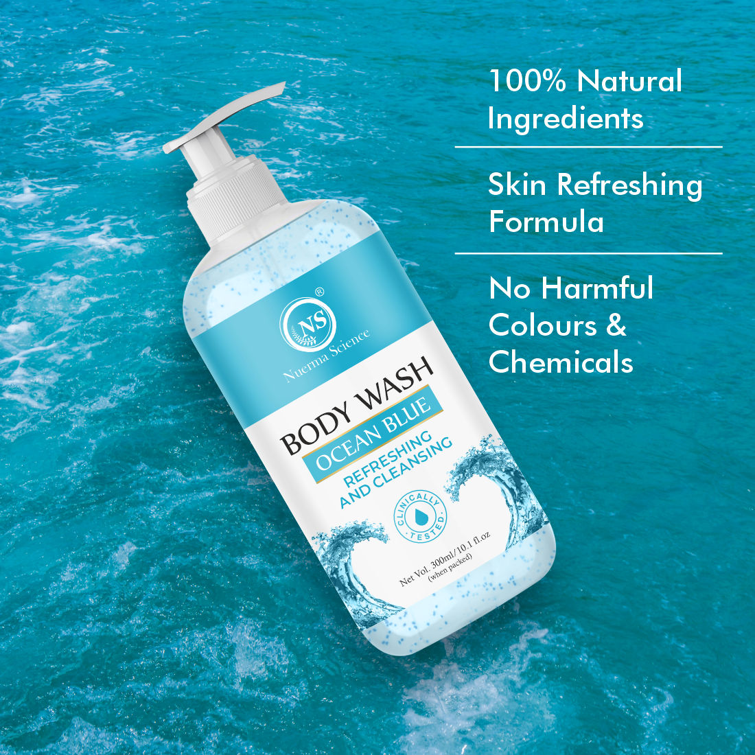 Nuerma Science Ocean Blue Super Hydrating Body Wash  - 300ml