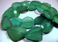 Natural Aqua Chalcedony Free Shape 20 to 30mm beads Strands 16 inches long