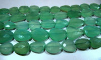 Natural Aqua Chalcedony Free Shape 20 to 30mm beads Strands 16 inches long