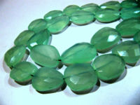 Natural Aqua Chalcedony Free Shape 20 to 30mm beads Strands 16 inches long