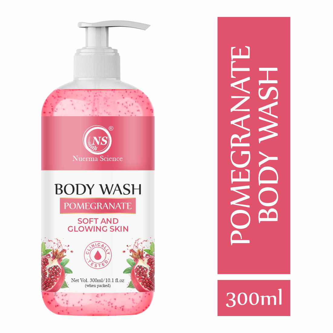 Nuerma Science Brightening Pomegranate Body Wash 300ml