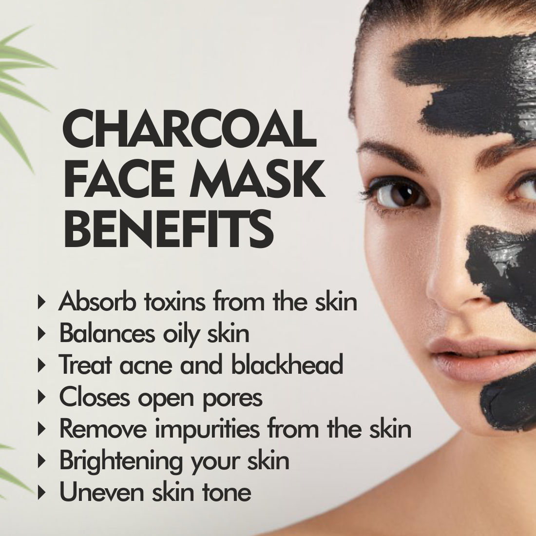 Nuerma Science Pure Clay Charcoal Face Mask for Dull Skin to Detox & Brighten Skin (100gm)