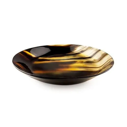 Buffalo Horn Eating Plates - Color: As Per Requirement