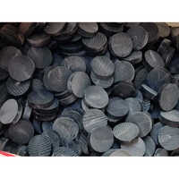 Buffalo Horn Black Button Blanks - Color: As Per Requirement