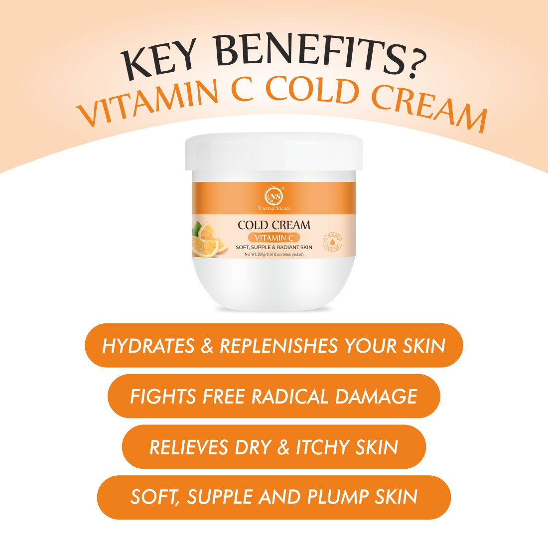 Nuerma Science Vitamin C Cold Cream   (200 g)