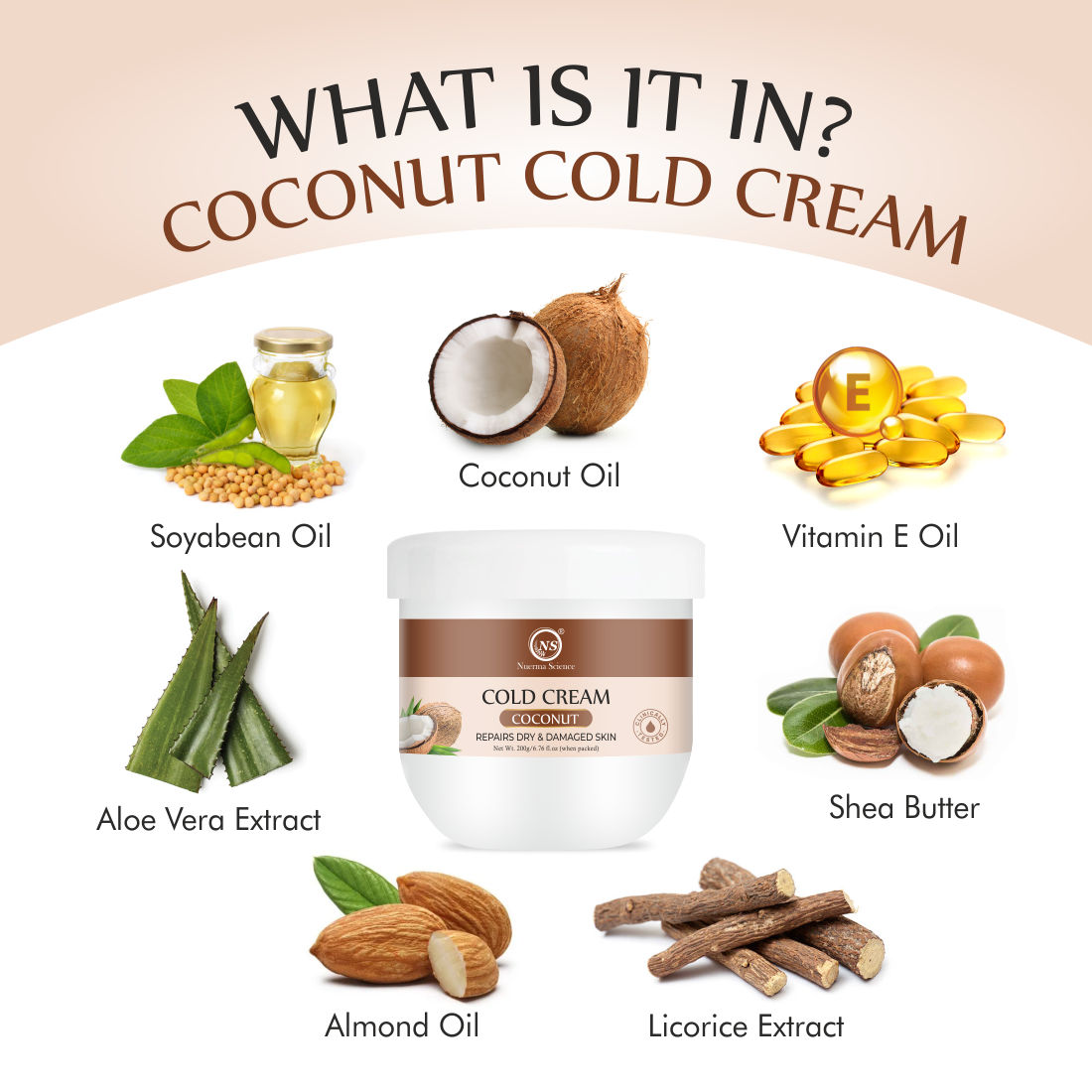 Nuerma Science Coconut Cold Cream  (200 g)