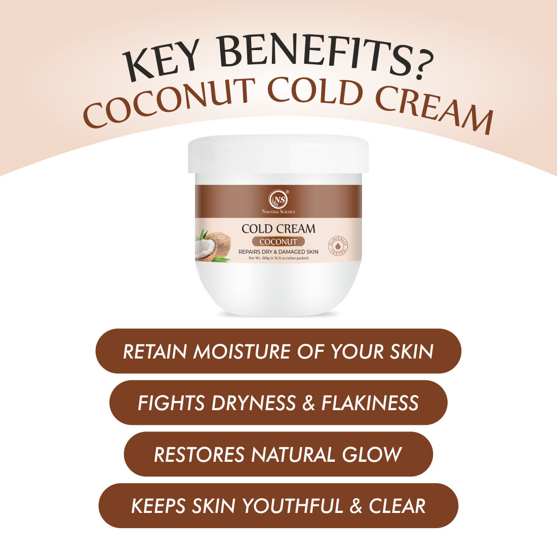 Nuerma Science Coconut Cold Cream  (200 g)