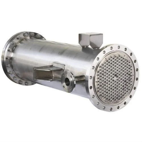 Shell And Tube Type Condenser - Color: Silver