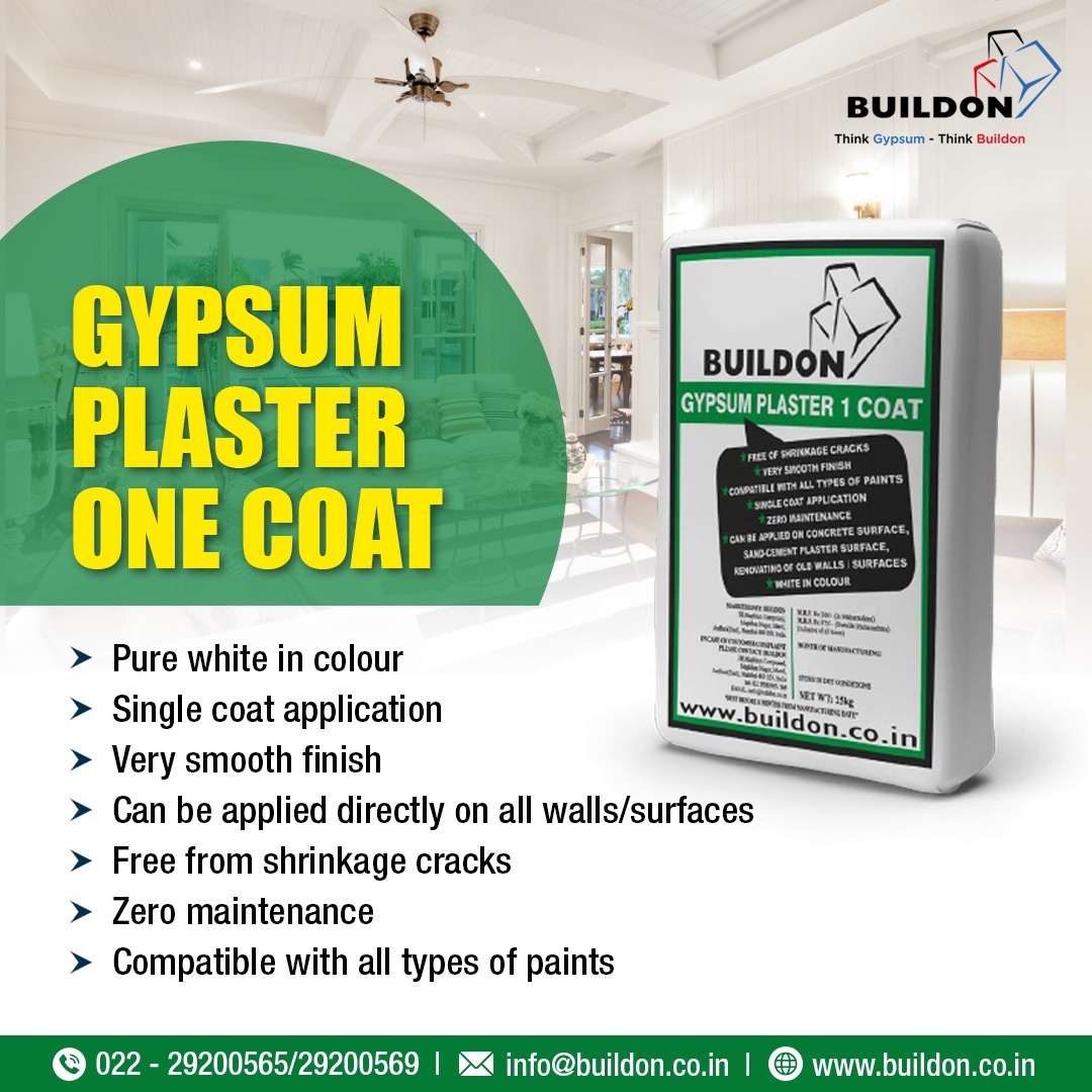 Gypsum Plaster One Coat