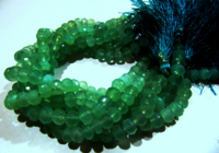 Natural Aqua Chalcedony Rondelle Faceted 5-8mm Beads  Strand 8 inches long