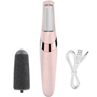 Pedi Electronic Pedicure Tool - Abs Plastic, 15x3 Cm, Pink | Callus Removal, Dual Rollers, Easy Cleaning, Portable, Rechargeable Battery