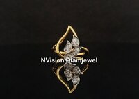Four Pear Clover Natural Diamond Ring - Diamond Carat Weight: 0.23 Carat