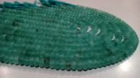 Natural Aqua Chalcedony Rondelle Plain 8mm Beads Sold Per Strand 8'' Long