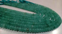 Natural Aqua Chalcedony Rondelle Plain 8mm Beads Sold Per Strand 8'' Long