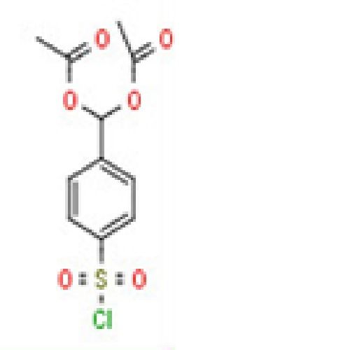 Acetic acid acetoxy-(4-chlorosulfonylphenyl)methyl ester