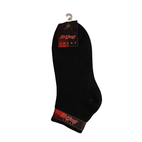 Mens Black Cotton Socks