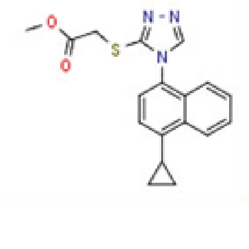 Acetic acid, 2-[[4-(4-cyclopropyl-1-naphthalenyl)-4h-1,2,4-triazol-3-yl]thio]-, methyl ester