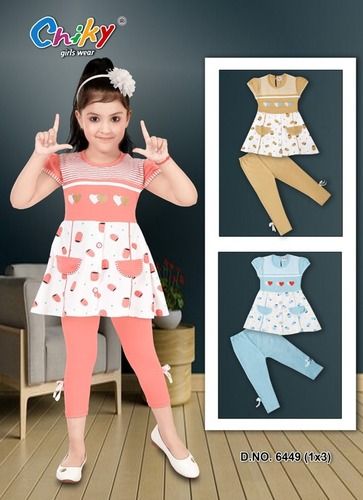 FROCK WITH CAPRI SET 6449