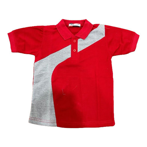 Red School Polo T-Shirt Age Group: 10 - 15