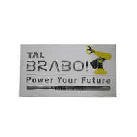 Tata Dome Labels - High-quality Acrylic, Rectangle Shape, White Color | Custom Printing, Durable For Commercial Use
