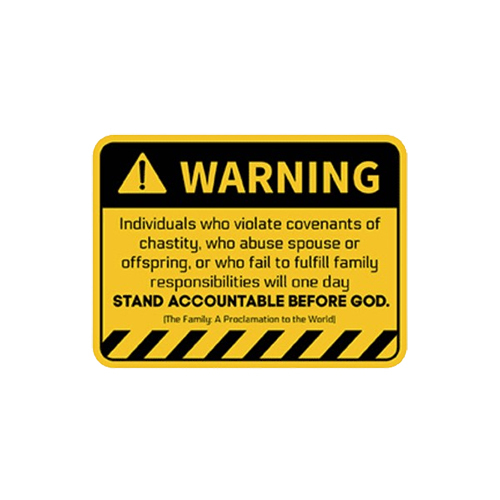 Warning Signage Sticker