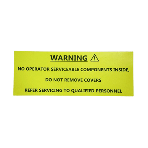 Customized Warning Signage Sticker