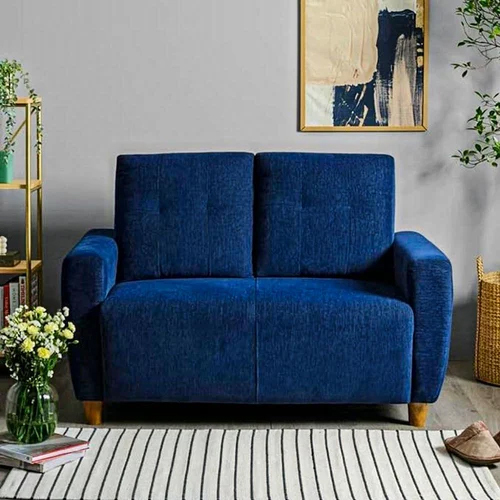 Navy Blue 2 Seater Sofa