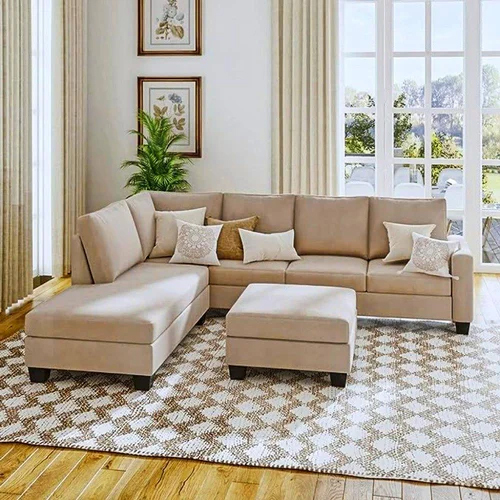 6 Seater L Shape Sofa Set For Living Room