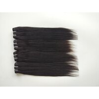 Raw Indian Natural Black Straight Human Hair Weft Extensions