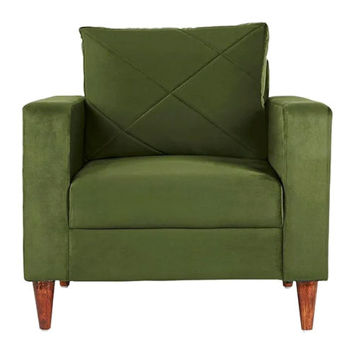 Stylish 1 Seater Sofa - Color: Olive Green