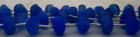 Natural Blue Chalcedony Rondelle Faceted 10 to 12mm Beads Strand 9 inches long