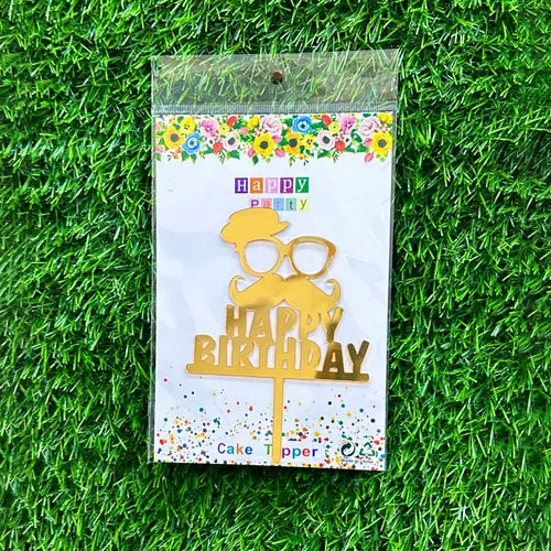 Google Happy Birthday Acrylic Cake Topper