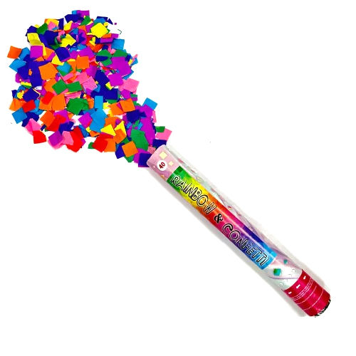 Rainbow Party Confetti Poppers Length: 40 Centimeter (Cm)