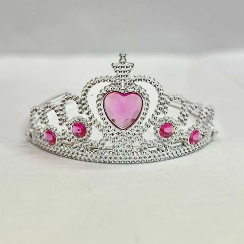 Nickel Finish Party Crown Length: 20cm Centimeter (Cm)