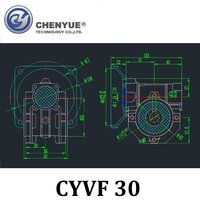 CHENYUE High Torque Worm Gearbox NMVF 30 CYVF30 Input 11/9mm Output 14mm Ratio 5-80 Tin Bronze Used Small Motor Free Maintenance