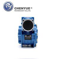 CHENYUE High Torque Worm Gear Reducer NMVF 063 Input 14/19/22/24mm Output 25mm Speed Ratio from 5:1 to 100:1 CNC Gearbox Suppliers Reduction