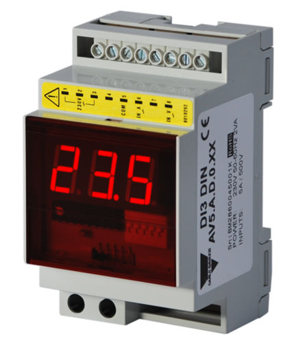 DI3DINAV1AA0XX Digital DIN Rail mounting Ammeter or Voltmeter