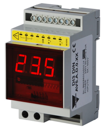 DI3DINAV1AC0XX Digital DIN Rail mounting Ammeter or Voltmeter