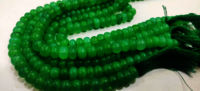 Natural Chrysoprase Mint Chalcedony Rondelle Plain 8mm Sold Strand 8''Long