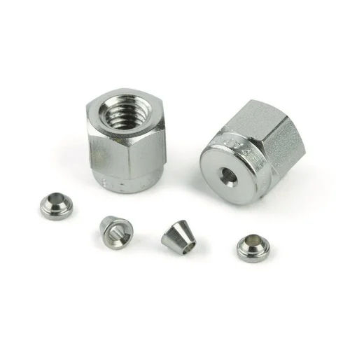 Silver Stainless Steel Ferrule Nut