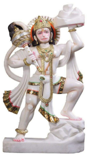 Marble Standing Hanuman Statue