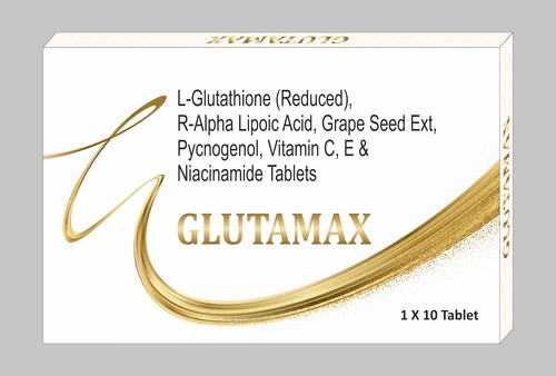 L-Glutathione (Reduced), R-Alpha Lipoic Acid, Grape Seed Ext, Pycnogenol, Vitamin C, E & Niacinamide Tablets